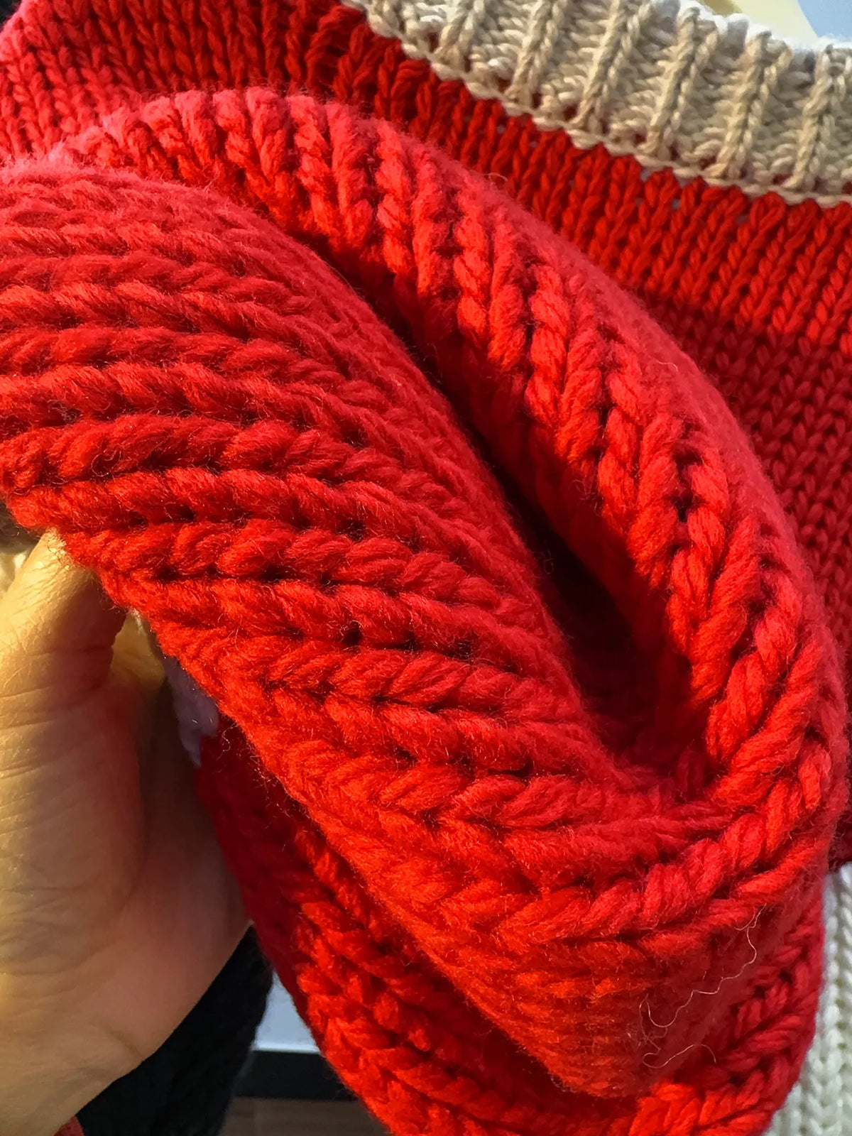 The Ember Colorblock Hand-Knit Sweater