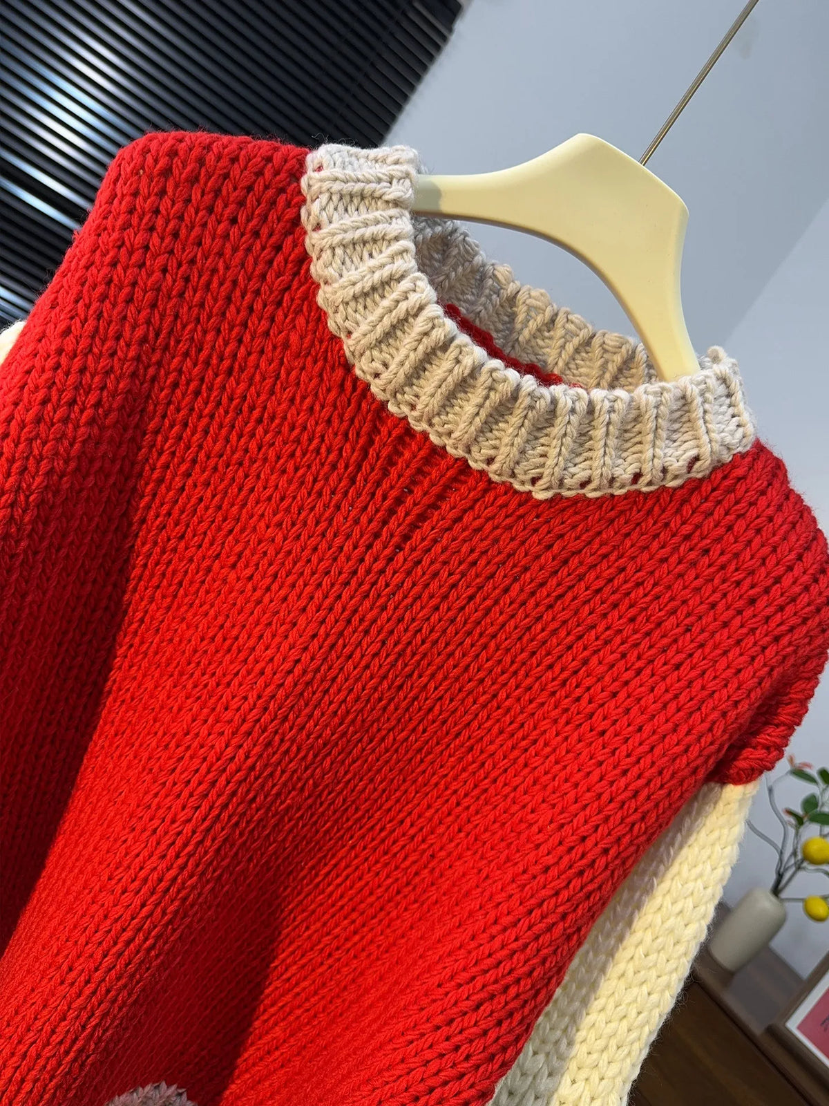 The Ember Colorblock Hand-Knit Sweater