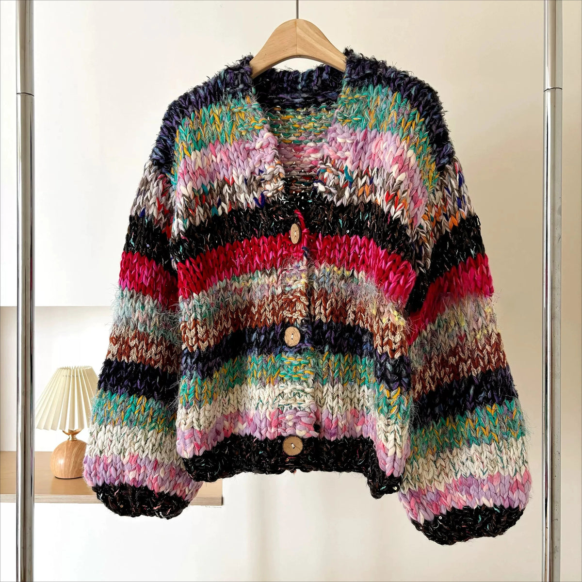 The Wildflower Hand-Knit Chunky Cardigan