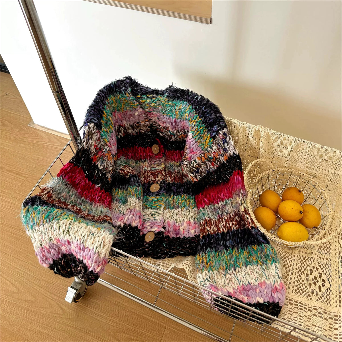 The Wildflower Hand-Knit Chunky Cardigan