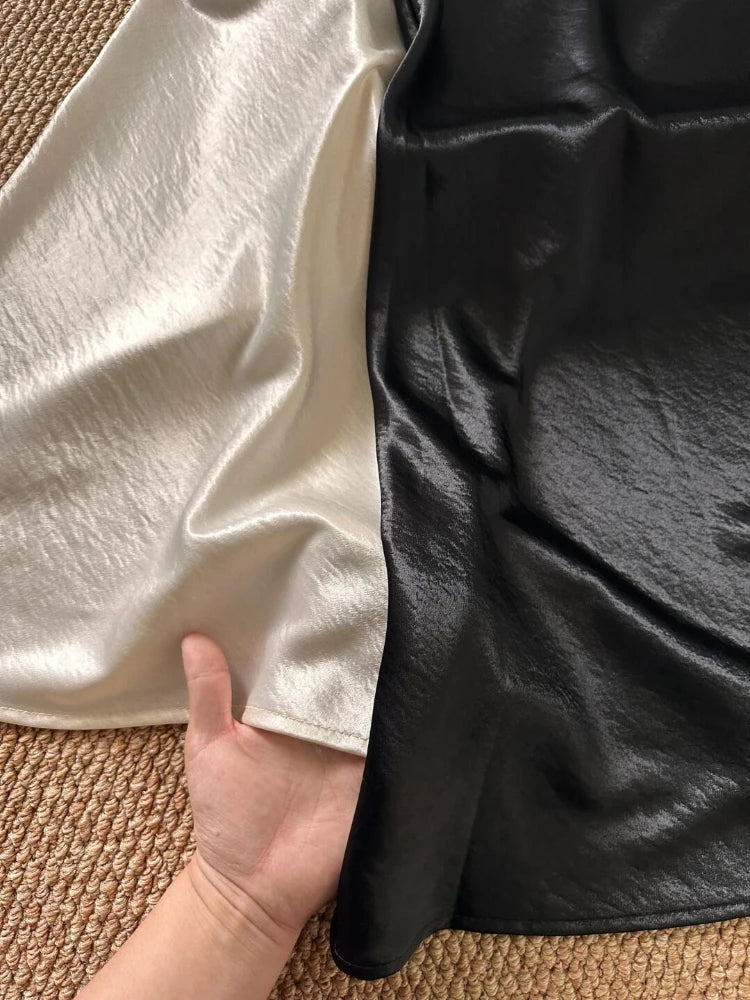 Glossy Satin Midi Skirt by Kalamet - product image 6