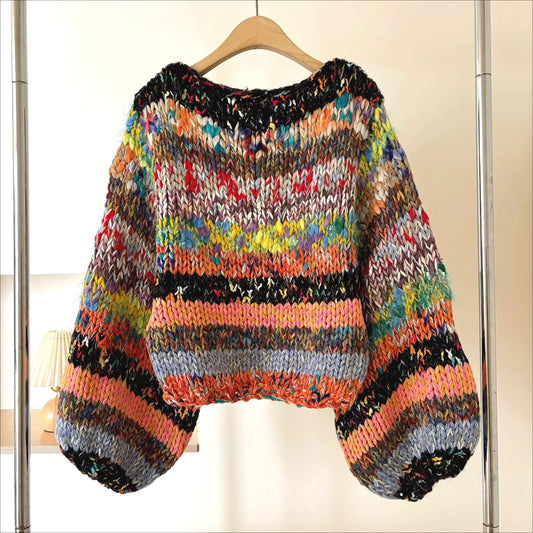 The Carnival Hand-Knit Chunky Sweater