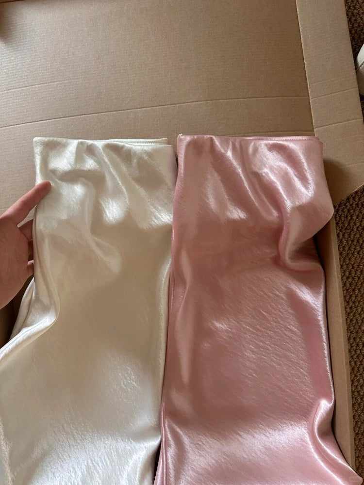 Glossy Satin Midi Skirt by Kalamet - product image 3