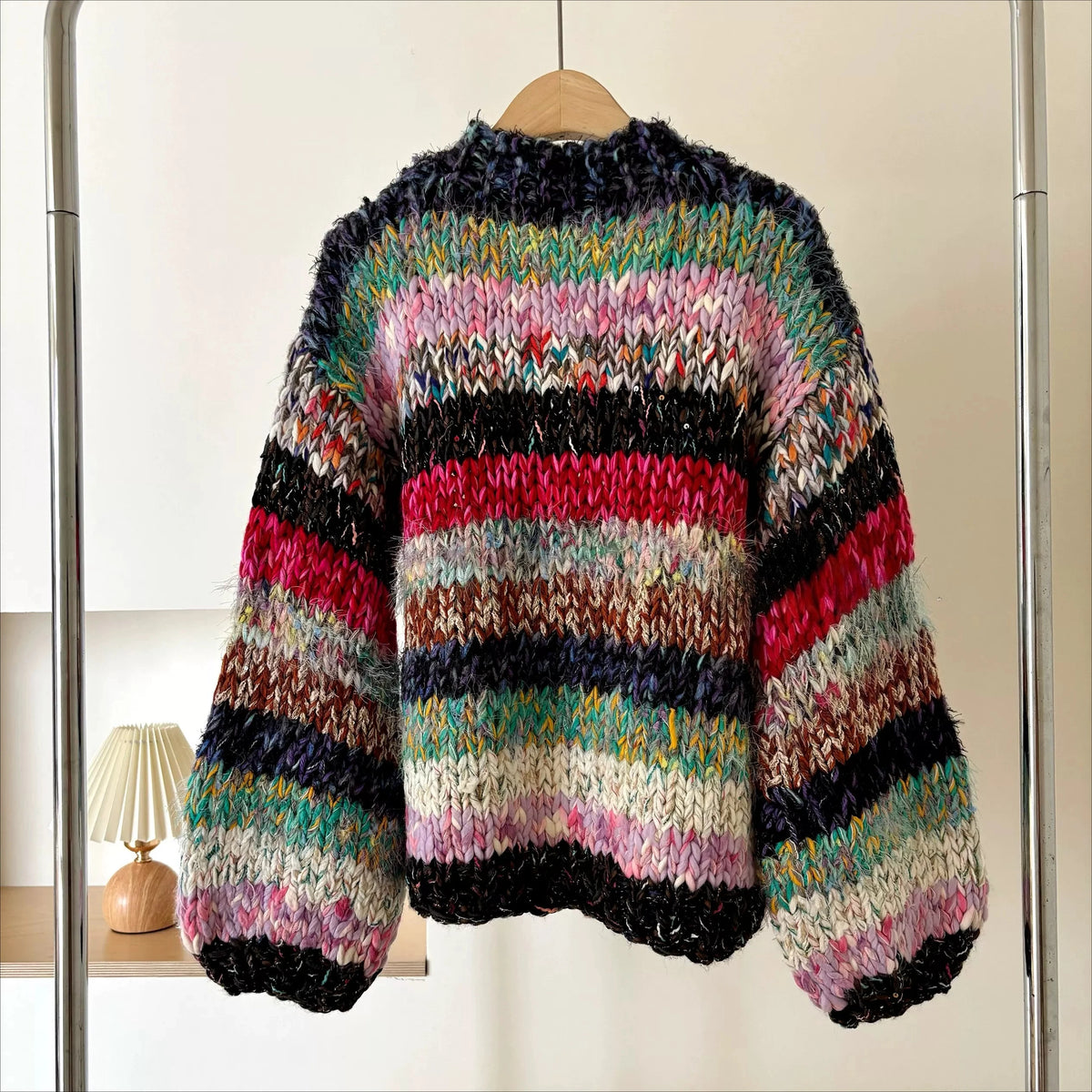 The Wildflower Hand-Knit Chunky Cardigan
