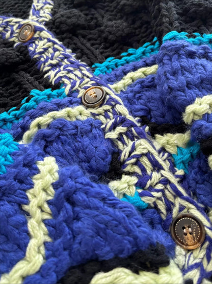 The Midnight Wave Hand-Knit Cardigan