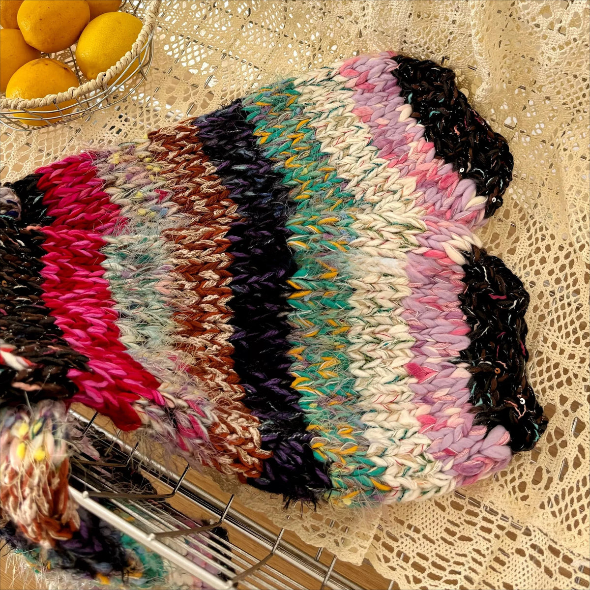 The Wildflower Hand-Knit Chunky Cardigan